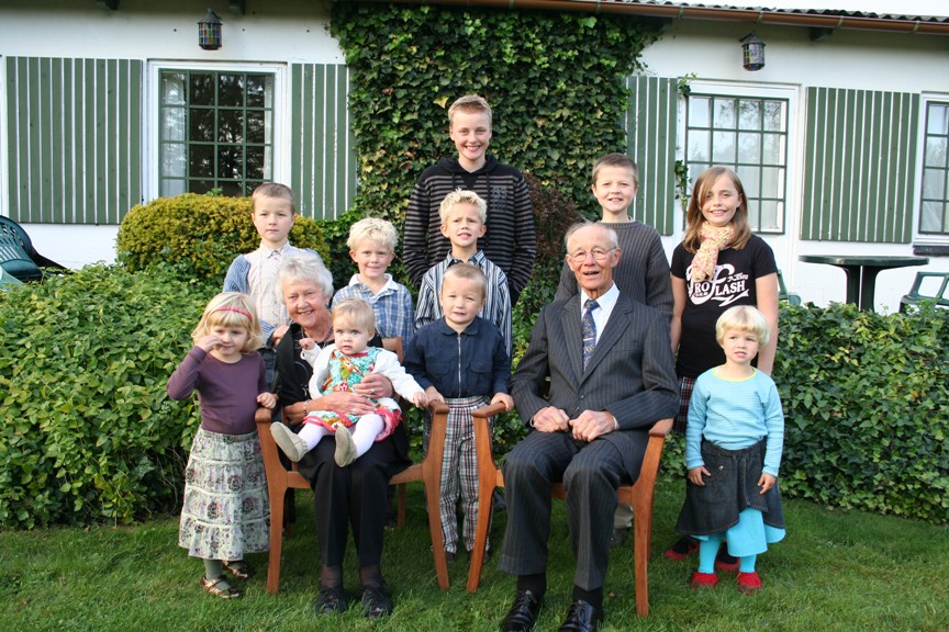 Olderne med 10 oldebørn, September 2007